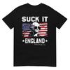 Leckt mich England Lustiges 4. Juli George Washington 1776 T-Shirt