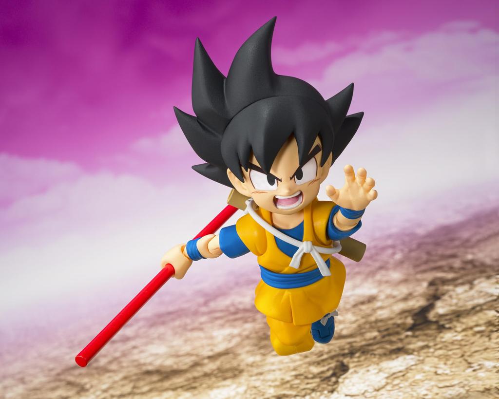 TAMASHII NATIONS Dragon Ball DAIMA Son Goku 70mm PVC ABC Painted Movable Figure S.H.Figuarts (Mini) -DAIMA- Approx. &