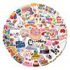55Pcs Happy Birthday Creative Graffiti Stickers Suitcase Water Cup Stationery Laptop Refrigerator Decoration Diy Decals
