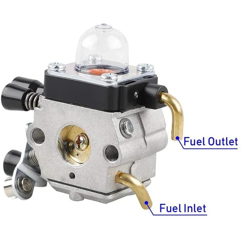 Pour STIHL FS55 FS55R FS38 FS45 FS46 KM55 HL45 FS45L FS45C FS46C FS55C FS55RC Carburateur Coupe-bordures Désherbeuse