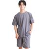 Luanna Jenna Relaxing Wear Short Sleeve Top and Bottom Set and Comfortable Polyester Jersey Unisex Shorts for Men and Gift Size [Lightweight Material]