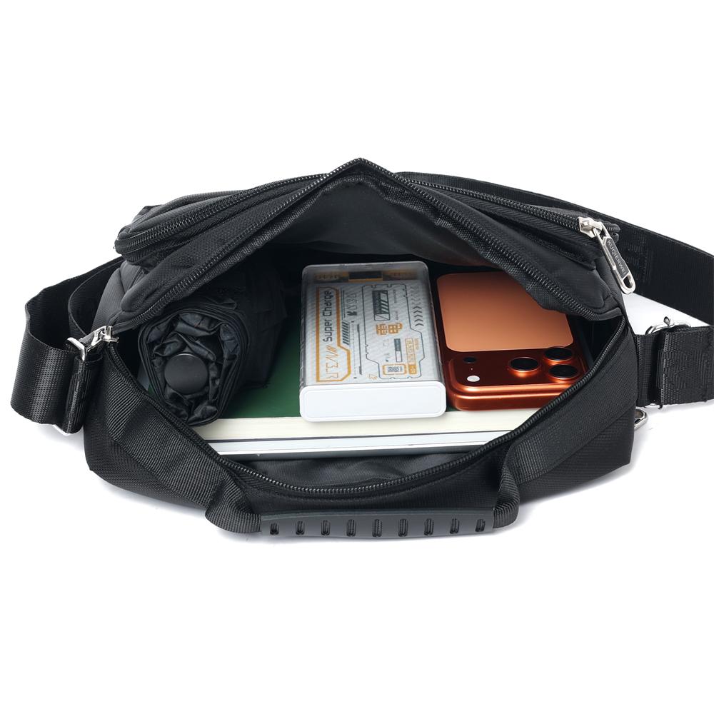 Mens Crossbody Messenger Bag Waterproof Oxford Business Shoulder Satchel Multi Pocket Purse