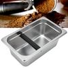 Large Coffee Knock Box Stainless Steel Coffee Grounds Container Residue Bucket Waste BinRetangular
