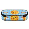 Pen Case Multi Compartment Strong Polyester Fabric Zipper Closure with Mesh Pocket Removable Divider and Pen Slots for Boys Girls