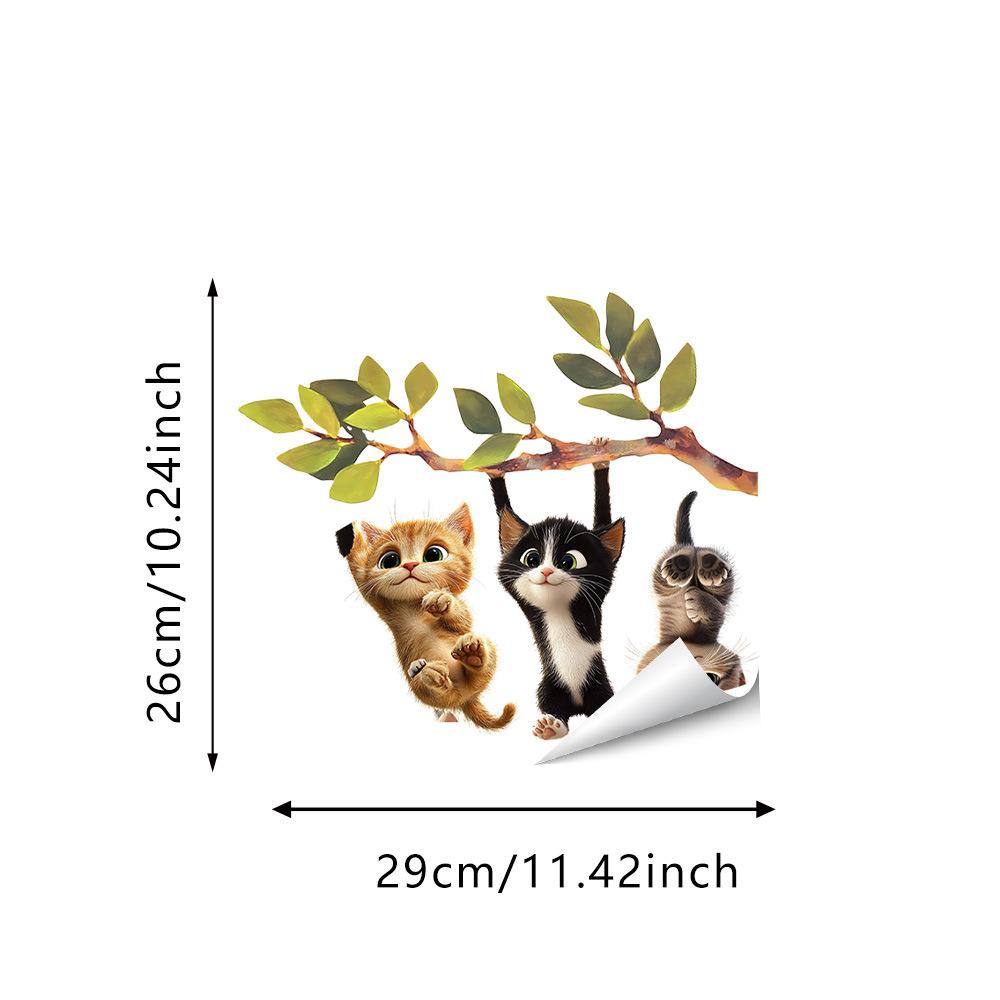 Dierlijke Statische Glassticker, Schattig Konijn, Panda, Puppy, Koelkast Raamsticker