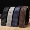 Men's Genuine Leather Business Belt with Smooth Buckle - Versatile and Stylish, 3.8cm Waist Belt