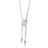 Stainless Steel Slidable Bolo Necklace Tapered Pendant Neckchain for Men and Women Comfort Wear for Daily Routines