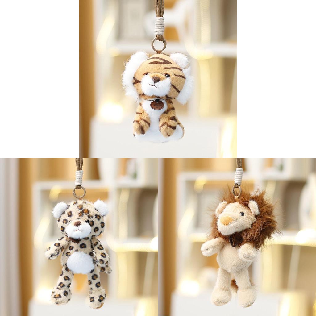Plush Tiger Animal Toy For Kids Gift Soft Fabric Animal Figurine For Children