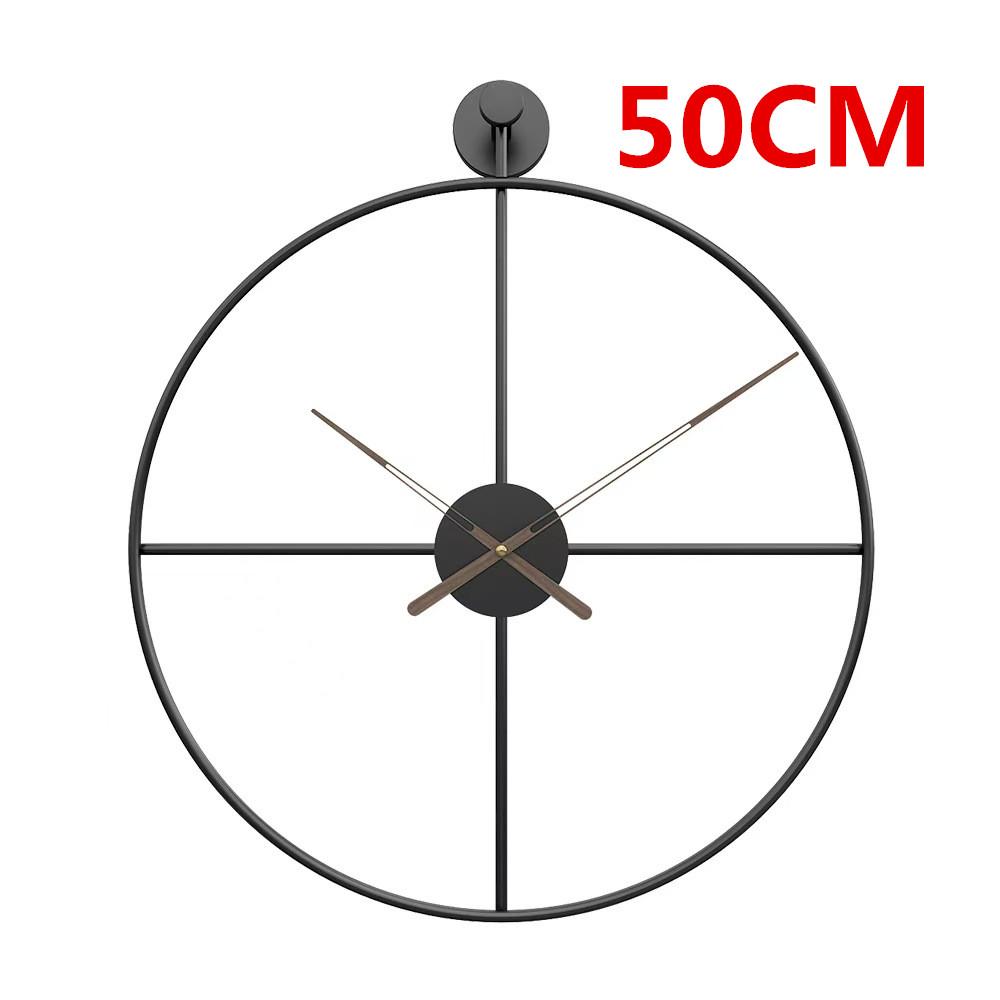 80CM Creative minimalist Modern minimalist clock living room wall clock nordic style iron mute clock