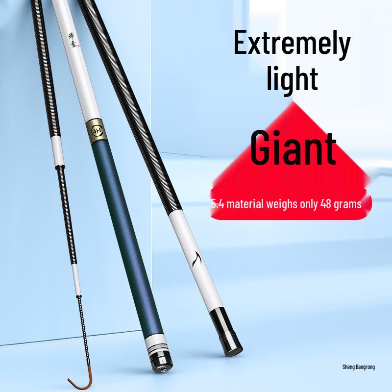 Ultralight Ultra-hard 28 & 19 Action Fishing Rod for Wild and Big Fish with Lightweight Black Pit Carp Design