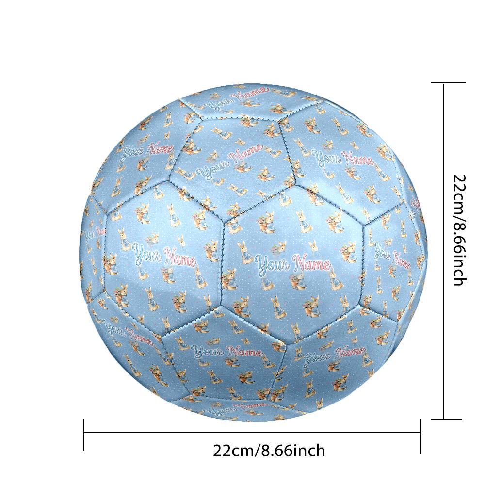 Custom Name Text Size 5 Football,Peter Rabbit Standard Training Soccer Ball