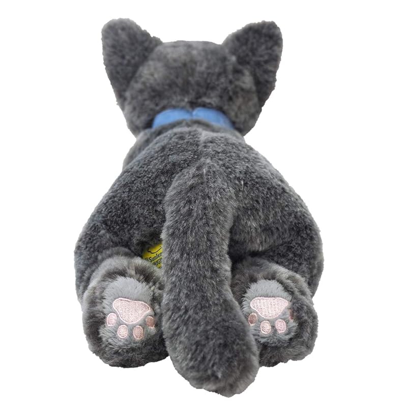 Sun Lemon Russian Blue Lap Cat, Small, 13 x 36 x 15cm, Plush Toy, Cute Animal, Cat, P-7662