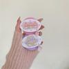 New 2026 Cute Floral Bunny Magnetic Phone Case For iPhone 17 16 15 14 Pro Max Bling Lens Pink Purple Clear Shockproof Cover For
