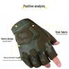 Men's Tactical Half-Finger Gloves: Non-Slip, Wear-Resistant, Anti-Scratch, Breathable for Outdoor Sports and Cycling