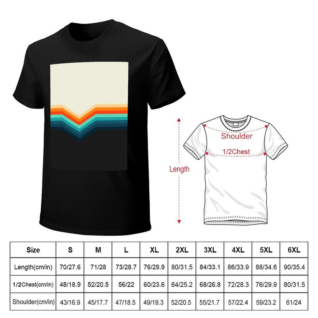 Retro Stripes TShirt tshirts personalised Man tshirt vintage t shirt men