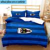 3pcs Afc Crest Printed Bedding Set Duvet Cover Closure Includes 1 Duvet Cover & 2 Pillowcases Bedding Sets Home Decor Gifts