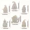 6/12/24/36 Unfinished wooden cut-outs, festive Christmas dwarf wooden decorations suitable for DIY crafts and painting