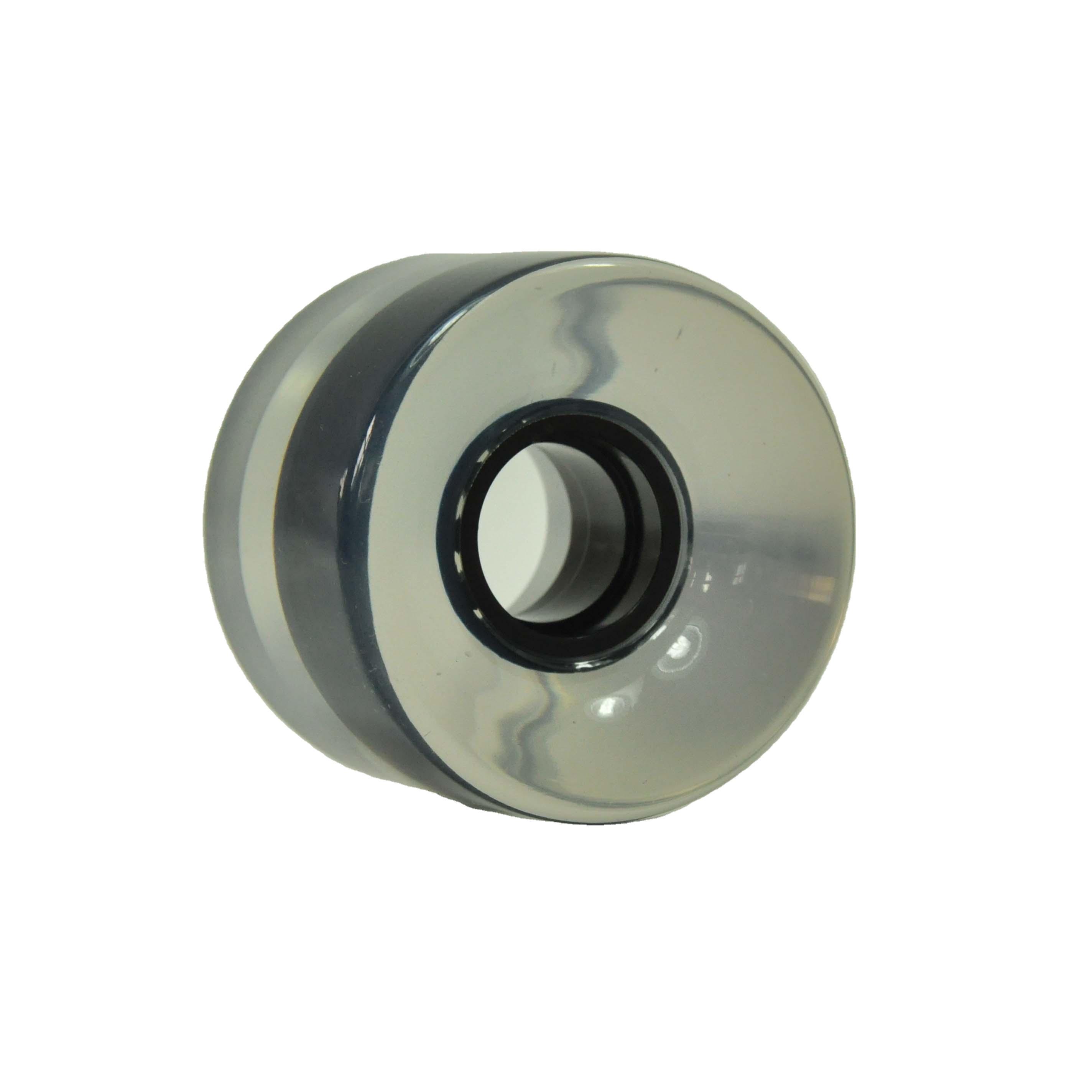 Soft Black and White Longboard Skateboard Parts Made of Durable PU Material with Wheels белый