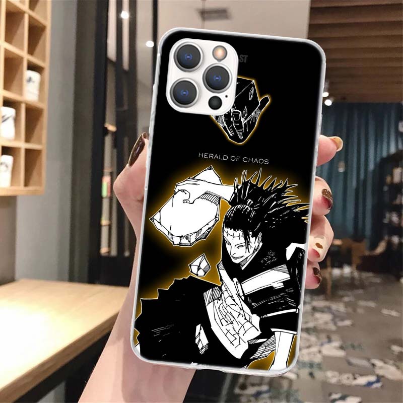 

Kaisen J-Jujutsu Art Soft Phone Case For iPhone 17 Air 16 16E 15 14 Plus 13 Mini 12 11 Pro Max X XR XS 7 8 + SE 2020 Pattern Cov iPhone 13 Pro Max