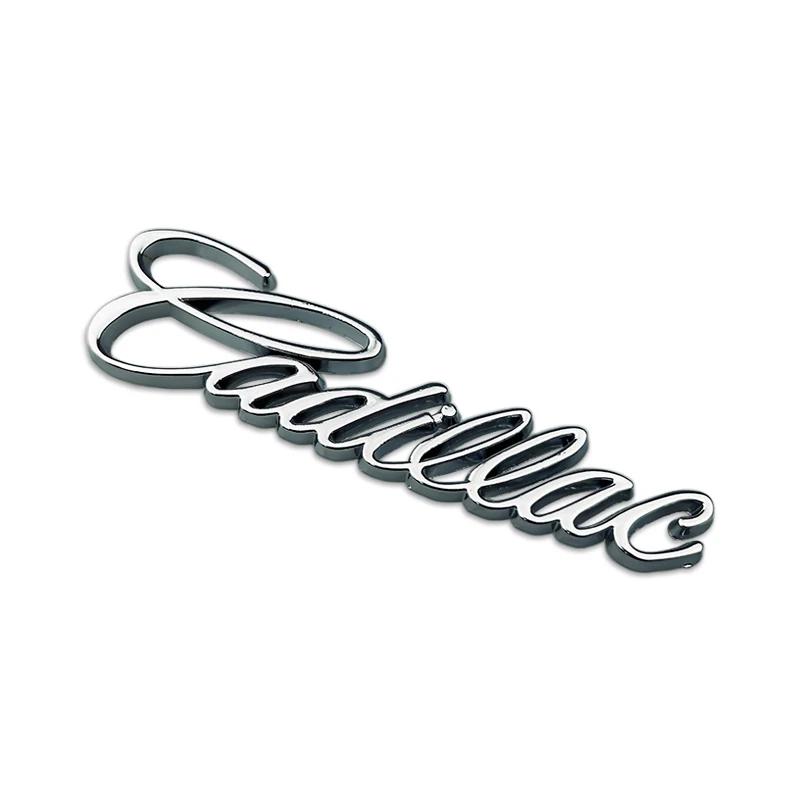 Cadillac Klassisches 3D-Metall-Emblem Seitenkotflügel-Plakette für CT4 CT5 XT4 XT5 XT6 ATS CTS Auto-Heckklappen-Dekorationsaufkleber (4 Farben)