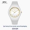 Versatile Women's Fashion Quartz Watch with Silicone Strap - Ideal for Girls, Students, Couples, and TikTok Influencers
