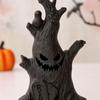 Spooky Halloween Ghost Tree Light: Pumpkin Lantern & Ghost Face Decoration