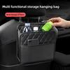 PU Car Seat Organizer Sturdy Easy To Clean Storage Bag with Multi Compartments for Wallets, Paper Towels More Large Capacity Neat Interior