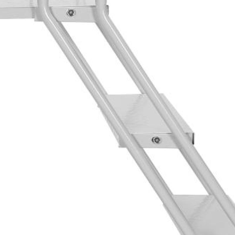 4 Steps Industrial Heavy Duty Step Ladder 445LBs Capacity Mobile Warehouse Steps W/ Wheels for Supermarket Library United States
