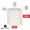 Paraffin Wax Scented Pillar Candles for Home Décor Smokeless & Dripless Candle (Tea Rose - Wt) Set of 3