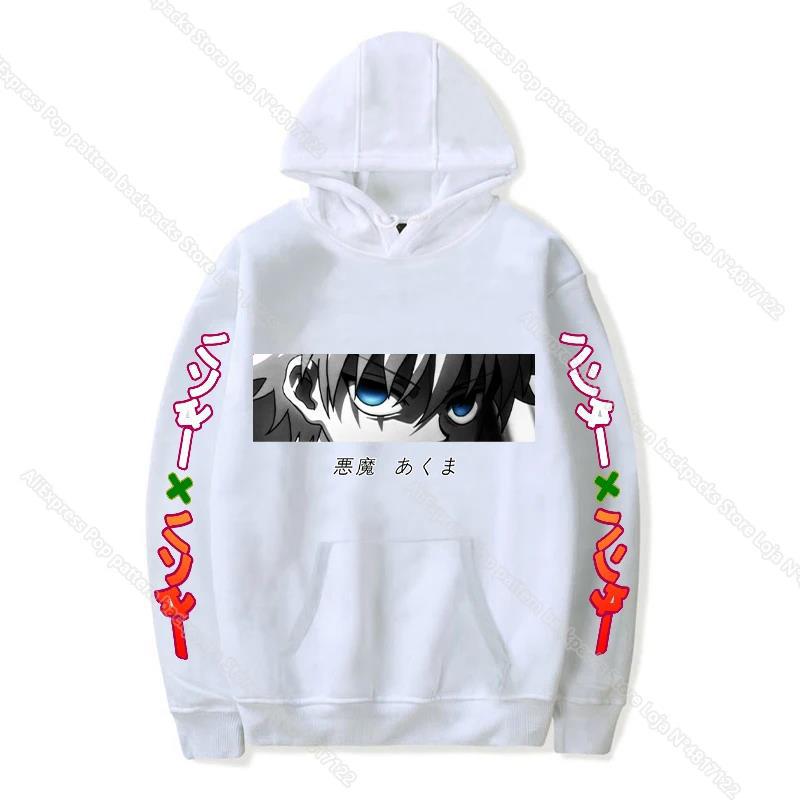 Hunter Killua GON Kurapika Zoldyck Hoodies Print Fashion Sweatshirt Casual Unisex Autumn Winter Fleece Streetwear Tops Male
