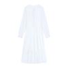Kumikumi Elegant White Long Sleeves Dress Women's Autumn Gentle A- line Skirt Slimming Fairy Lady Skirt Long Skirt