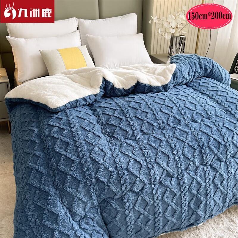 

Двустороннее флисовое зимнее одеяло Jiuzhoulou