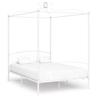 VidaXL Canopy Bed Frames White Metal 140 X 200 Cm