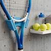 Wall Mounted Tennis And Pickleball Rack Holder With Secure Clip For Space Saving Storage 4 Color Available