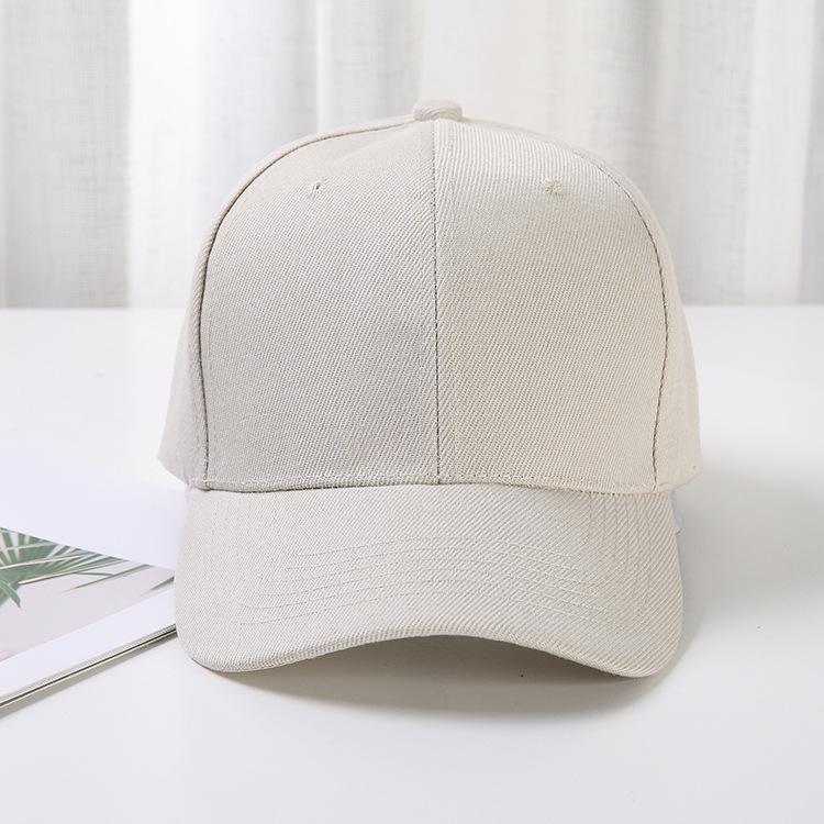 New women's baseball cap fashionable and simple pure cotton color neutral couple duckbill caps truck driver dad hat
