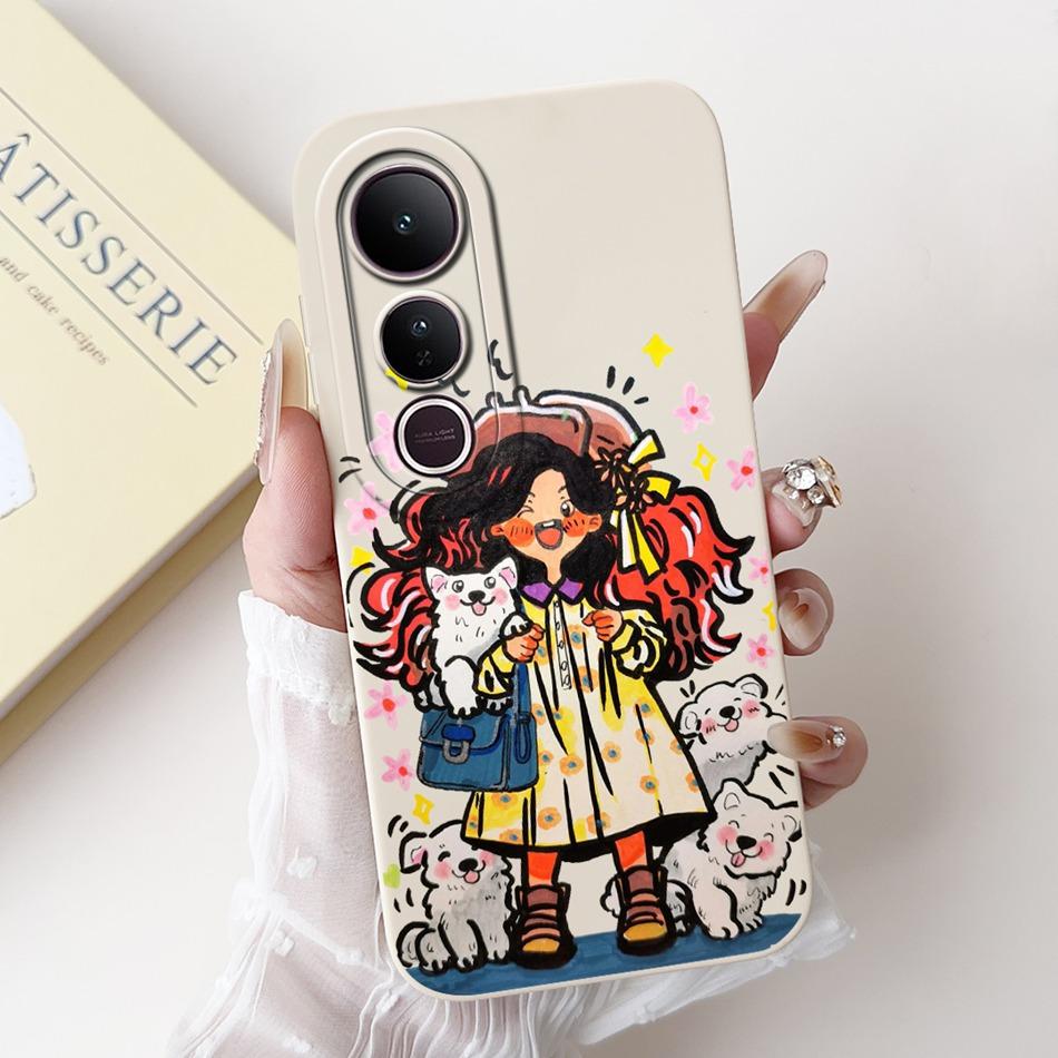 For Vivo V50 Lite Elegant Butterfly Floral Printed Phone Case For Vivo V50 V 50 V50lite Soft Silicone Shockproof Cases Bumpers
