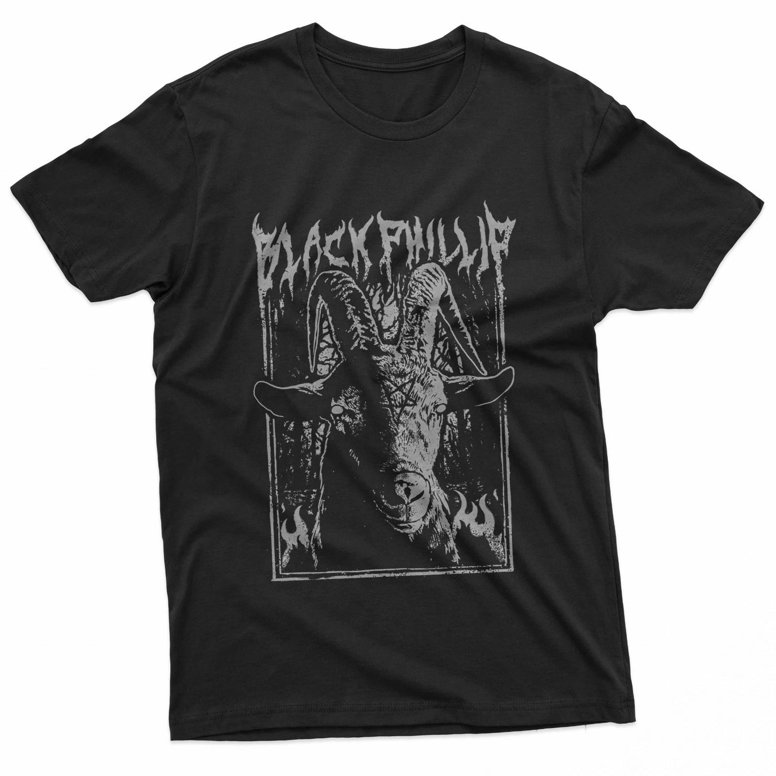 Goat Head Occult Symbol Black Metal Gothic T-Shirt S