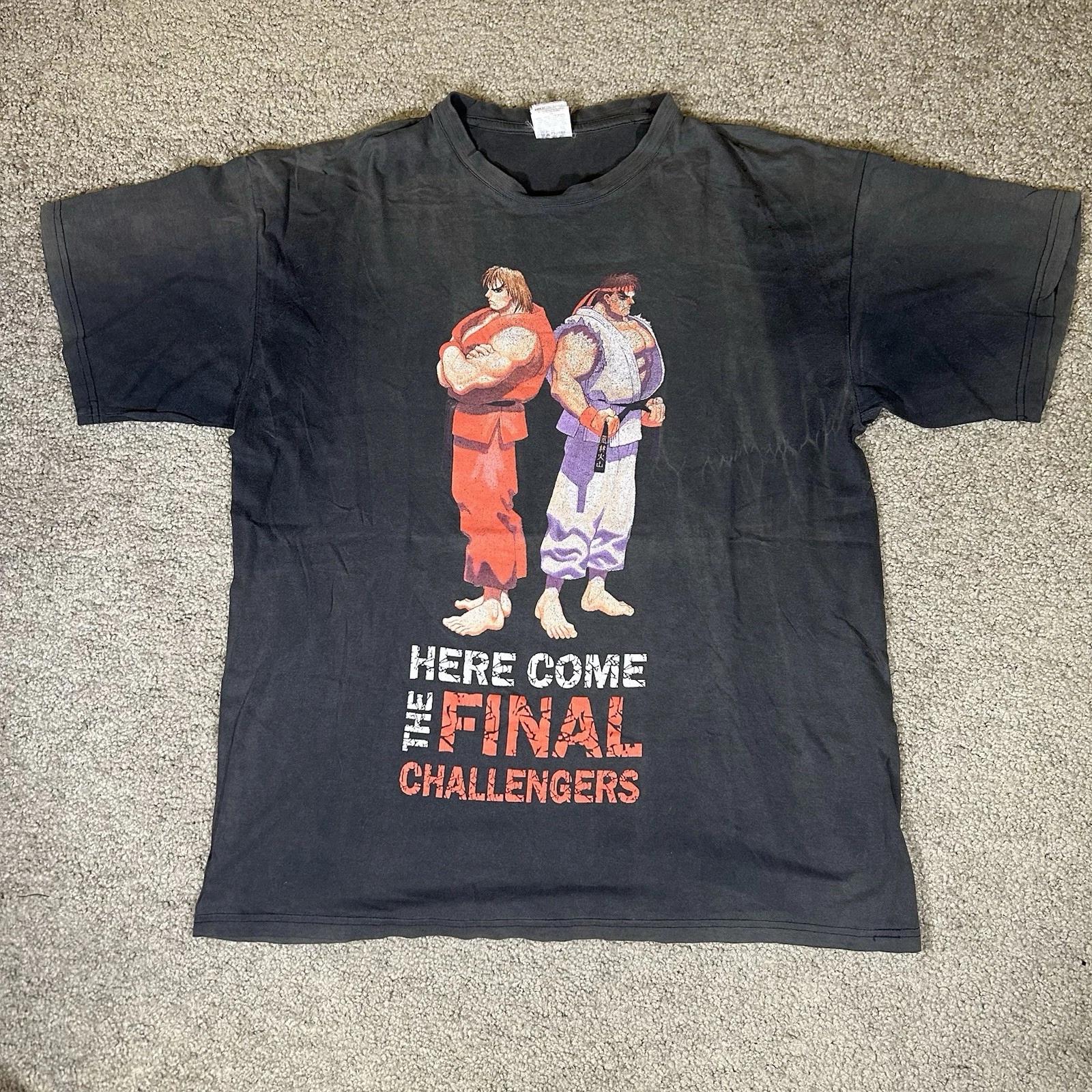 Vintage Street Fighter Here Comes The Final Challenger 30th Anniversary T-shirt S