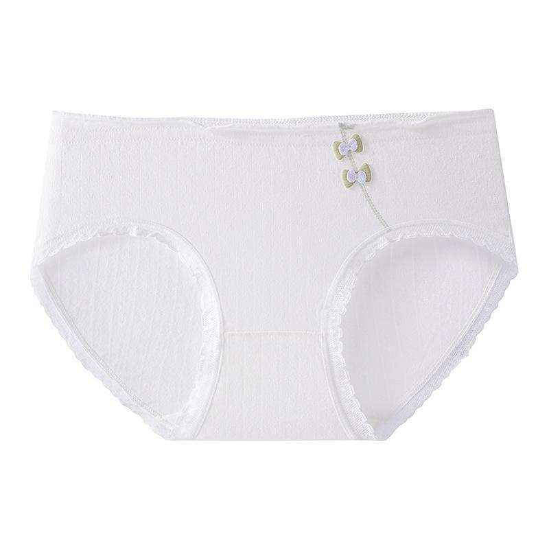 Девочки Весна и Осень Новое Милое Антибактериальная Ластовица Дышащие Трусики с Завышенной Талией M