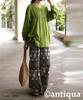 Antiqua Embroidered Long Sleeve Indian One Size Green Women's Blouse, Cotton, IYA-00076, 30,