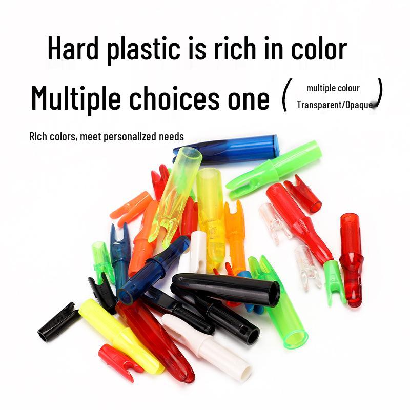 Multicolor Anti-Nail Plastic Arrow Nock with Inner Insert and Outer Wrap, Various Specifications Available.