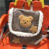 Plush Teddy Bear Printed Brown Backpack Outdoor Cute Casual Fashion Handbag
