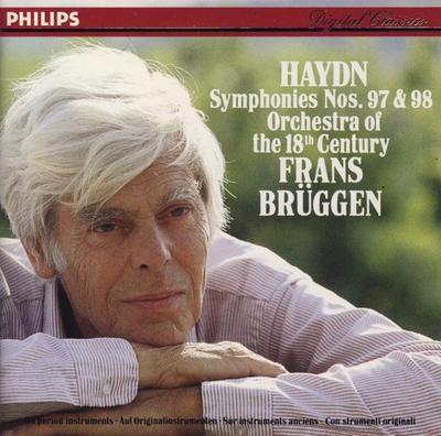 CD HAYDN, BRUGGEN; ORCHESTRA OF THE 18 - Haydn: Symphonies 97 & 98  4349212 Philips Digital 1994 Europe Classical Used