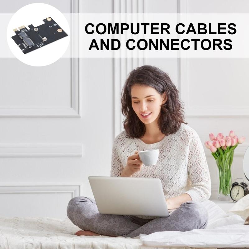 Networking Card Converters, Half Mini PCIE To Standard PCIExpress X1 Adapter for Mini PCIE Wifi Adapter