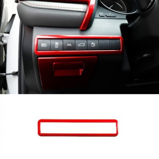 Headlight Switch Control Frame Cover 1PCS For Toyota Camry 2018- Bright Red