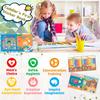 Happy Kindergarten Sticker Book No Trace No Glue Children'S Cognitive Learning Sticker Toy Quiet Book