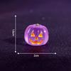 5Pcs Glow in the Dark Mini Pumpkin Figurine Luminous Resin Statue Halloween Car Dashboard Decor Micro Landscape