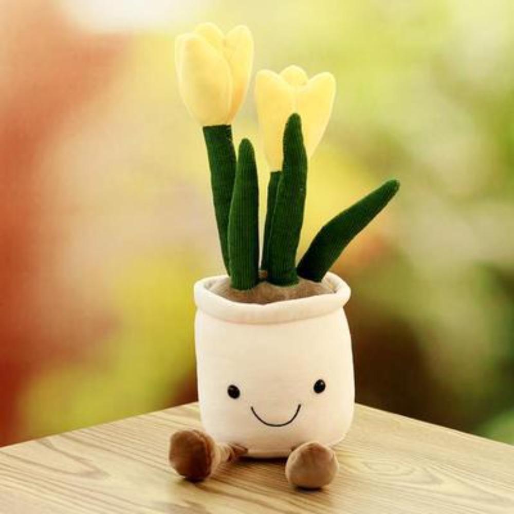 New Tulip Flower Plush Toy Succulent Plant Doll Doll Interior Ornament Decoration Small Gift