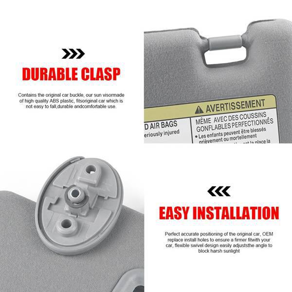 Compatible Left Sun Visor for 2005-2014 Toyota Tacoma (74320-04181-B1)