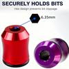 Aluminum Alloy Magnetic Charger & Demagnetizer High Hardness Hex Shank Bit Strong Magnetic Adsorption 6.35 Screwdriver Bit Drill